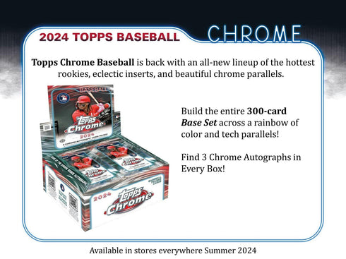 2024 Topps Baseball Chrome Hobby Jumbo Box