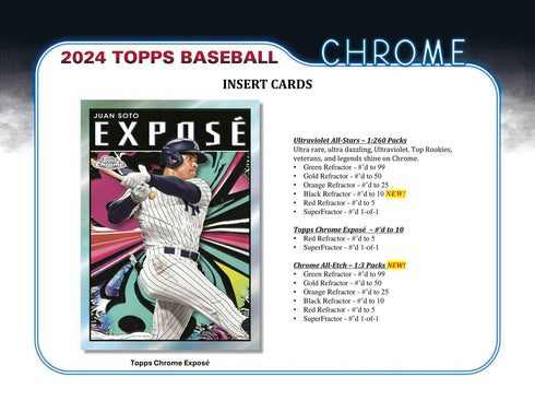 2024 Topps Baseball Chrome Hobby Jumbo Box