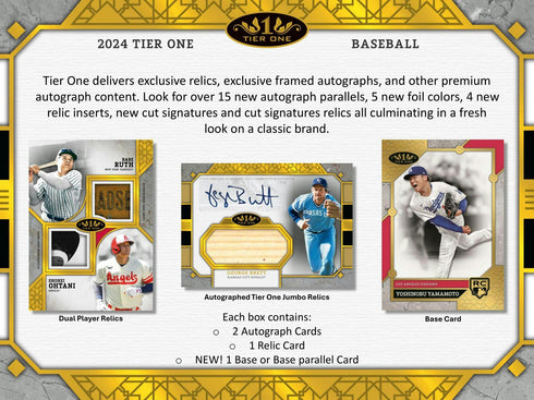 2024 Topps Baseball Tier One Hobby Box