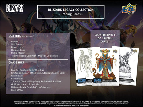2023 Upper Deck Blizzard Entertainment Legacy Collection Hobby Box