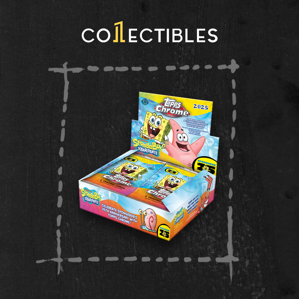 2025 Topps Chrome SpongeBob SquarePants 25th Anniversary Hobby Box – 1Collectibles