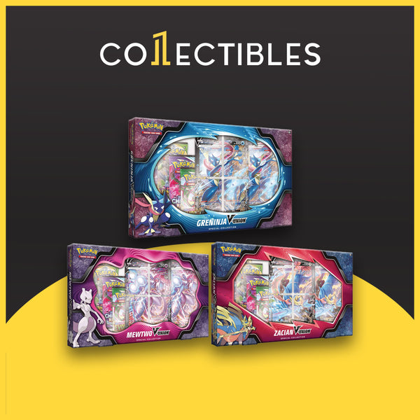 Pokemon English TCG: Pokemon V-UNION Special Collection - Mewtwo / Greninja / Zacian