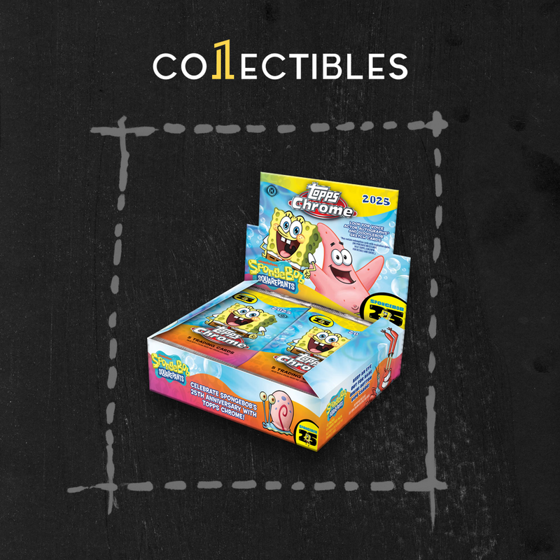 spongebob topps chrome booster box 2025 Topps Chrome SpongeBob SquarePants 25th Anniversary Hobby Box – 1Collectibles