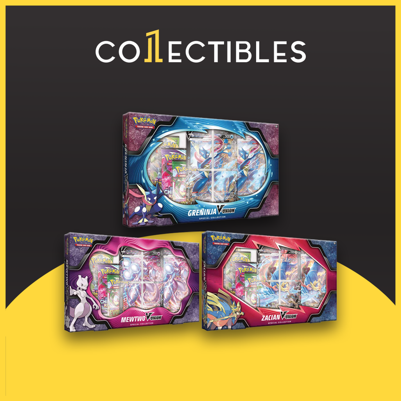 Pokemon English TCG: Pokemon V-UNION Special Collection - Mewtwo / Greninja / Zacian