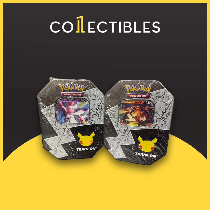 Pokemon English TCG 25th Anniversary: Walmart Toy Tin (Random Art)
