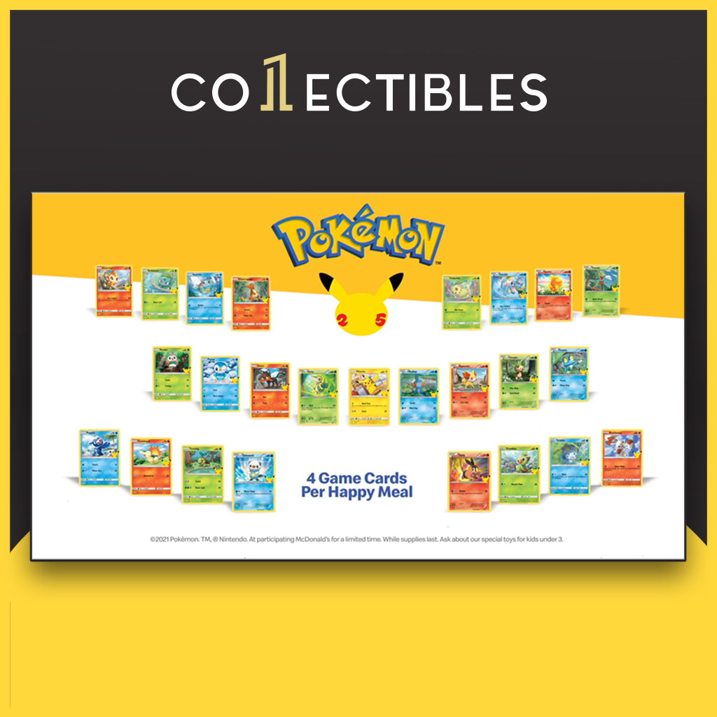 Pokemon English TCG: McDonald's 25th Anniversary Happy Meal Promo 1Collectibles Pokemon English TCG: McDonald's 25th Anniversary Happy Meal Promo 1Collectibles