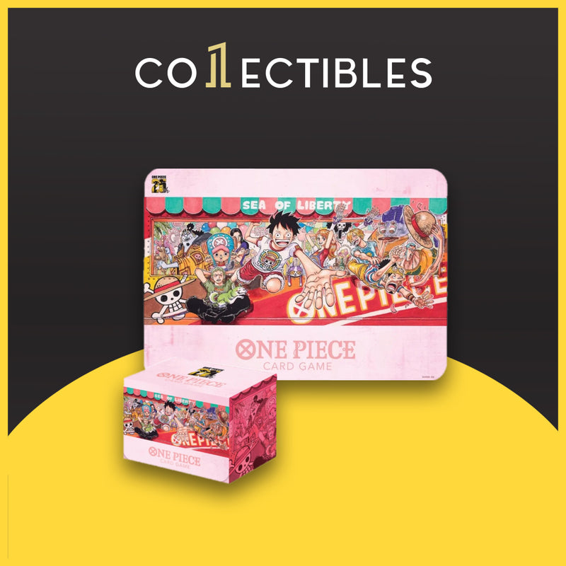 One Piece Card Game: 25th Edition Playmat and Card Case set